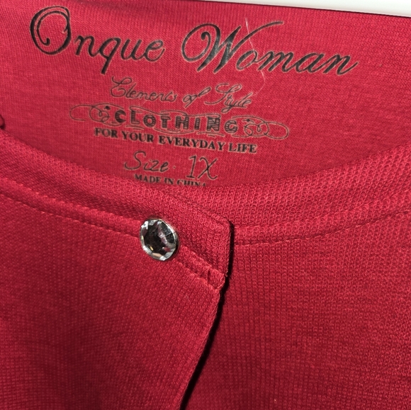 Christmas/Holiday cardigan sz 1x - Picture 4 of 4